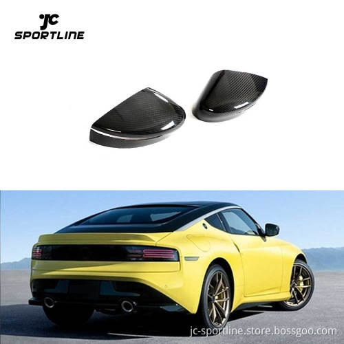 Custom Design Prepreg Carbon Fiber Mirror Cap for Nissan Z-Series 400Z/RZ34 (2023)